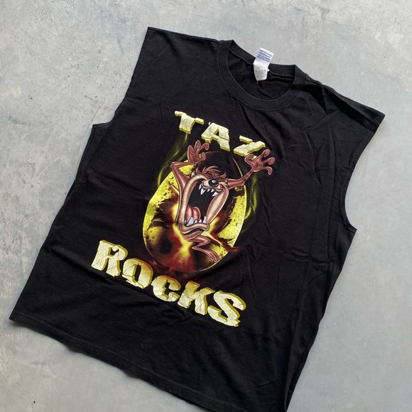 Vintage Looney Tunes Taz cartoon tank top - Picture 4 of 4